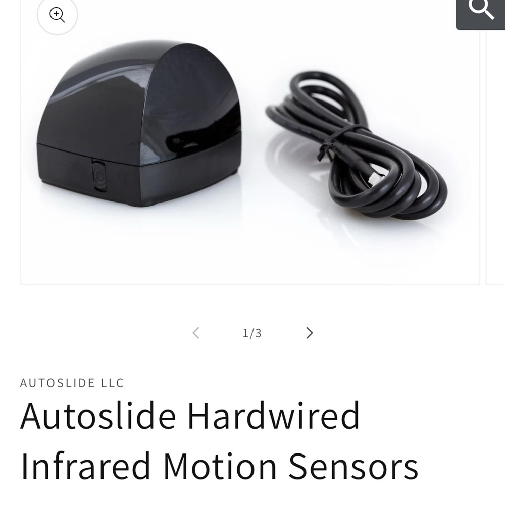 Auto slide motion detection sensors two pack